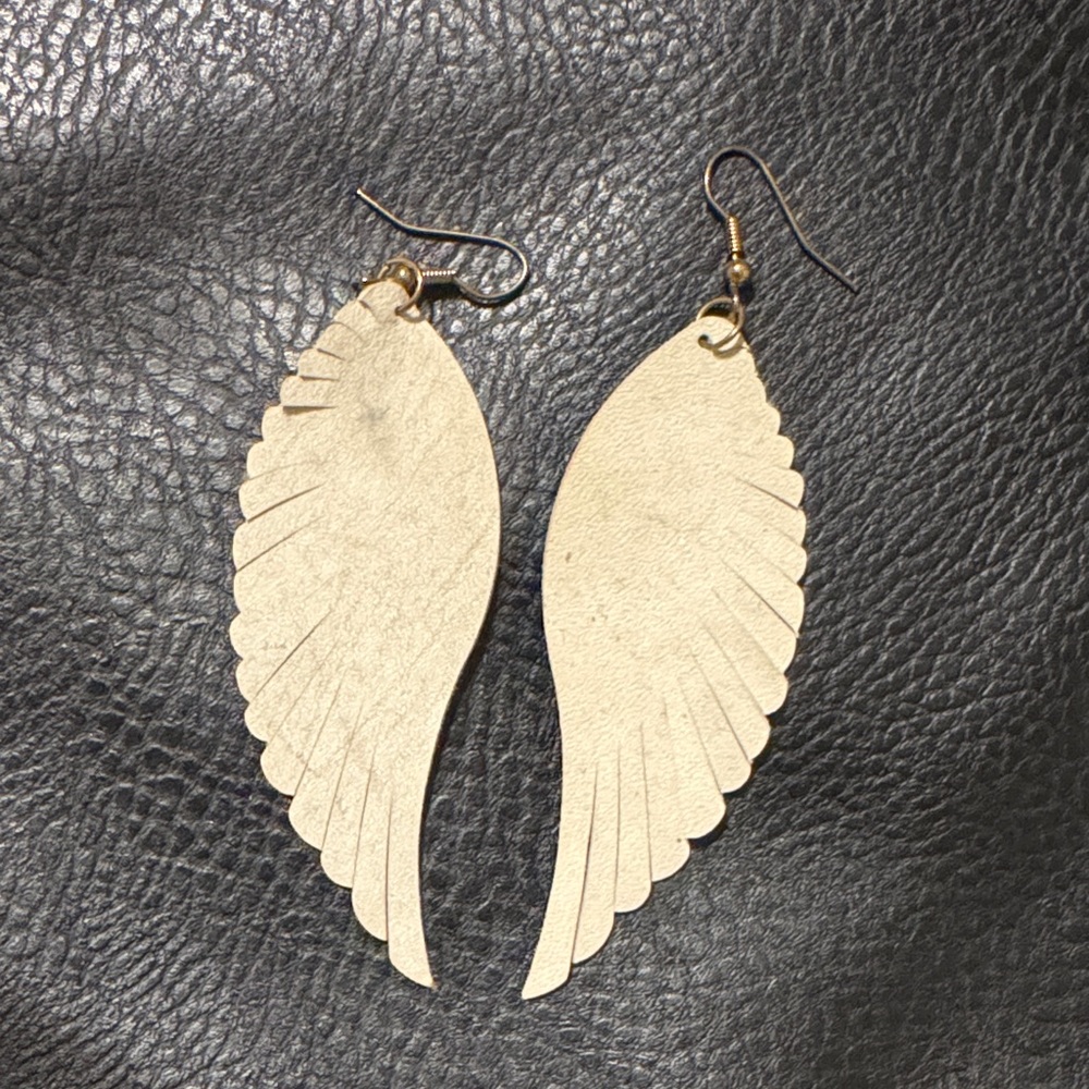 Leather Wing Earrings
